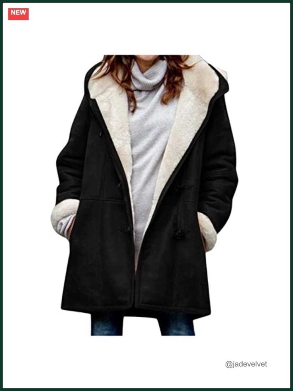 Sherpa Lined Windproof Hooded Women's Winter Parka Jacket